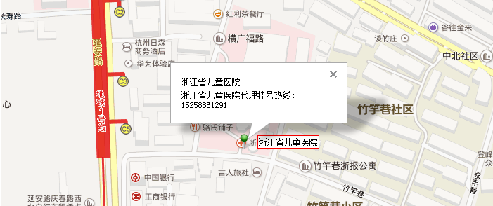 浙江省儿童医院百度地图位置